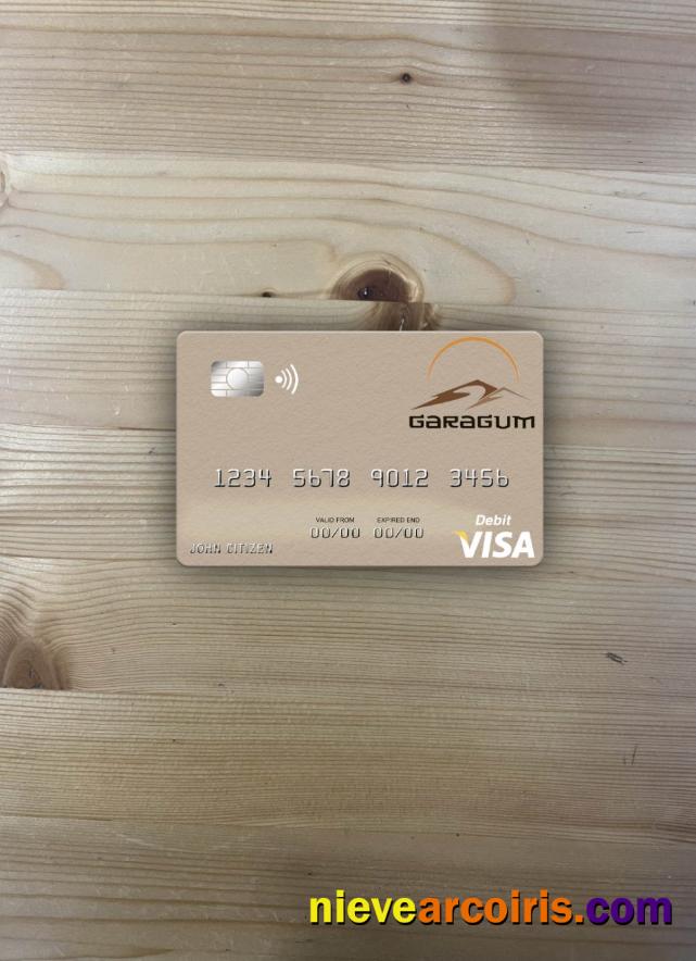 Turkmenistan Garagum IJSB visa debit card photolook